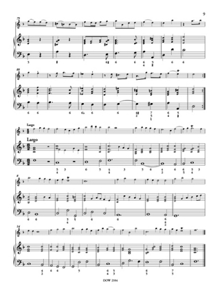 Sonate Op 2 N°2 en ré mineur - Benedetto Marcello - Partition